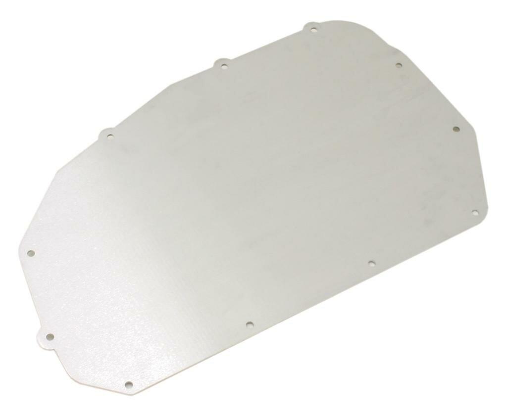 BMR FP001L Bare W/ BMR Logo A/C Delete Panel, Aluminum G-Body 1978 - 1987 Buick, Chevy, Oldsmobile, Pontiac