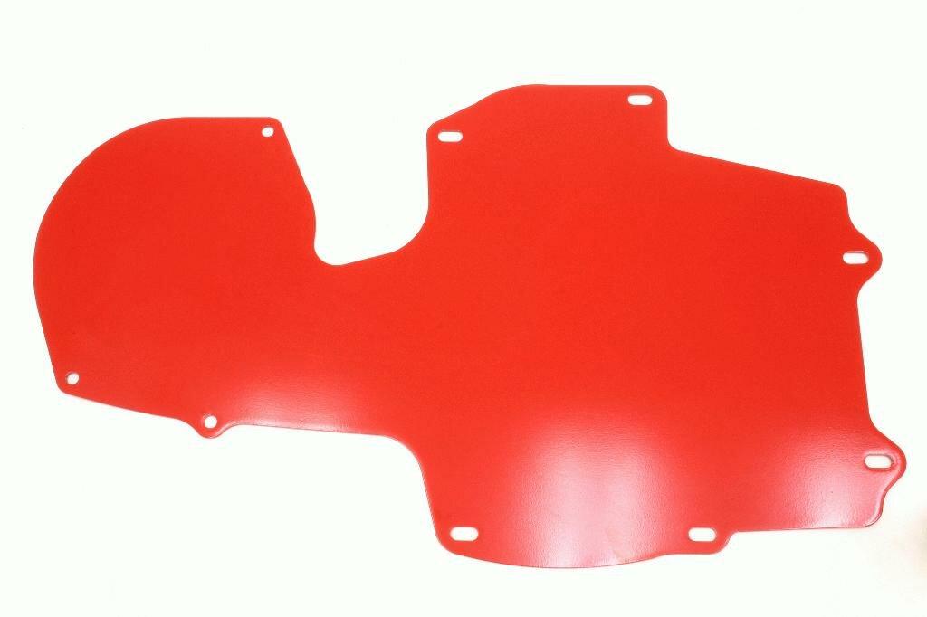 BMR FP002R Red A/C Delete Panel, Aluminum 2nd Gen F-Body 1970 - 1981 Chevrolet Camaro, Pontiac Firebird