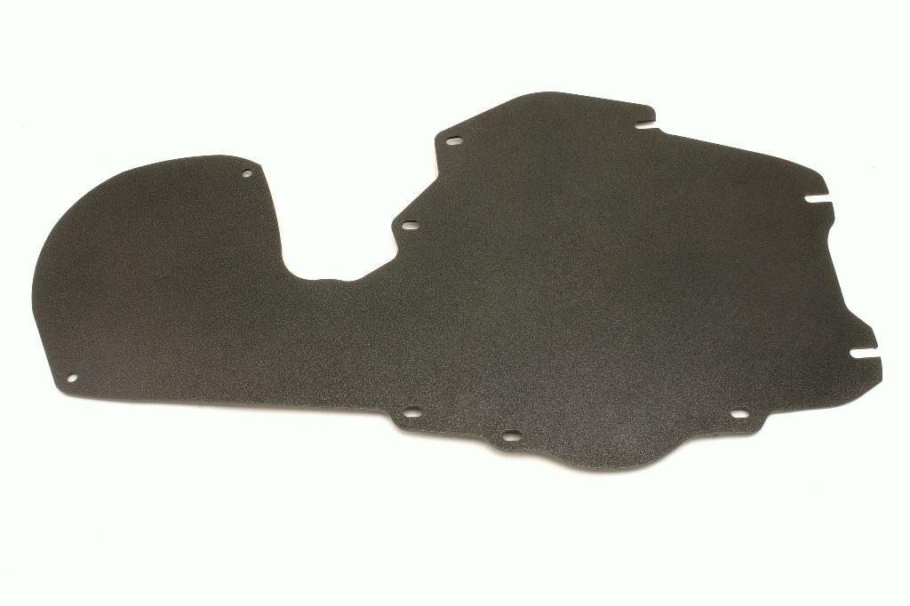 BMR FP004H Black A/C Delete Panel, Aluminum A-Body 1968 - 1972 Buick, Chevy, Oldsmobile, Pontiac