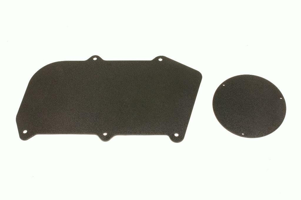 BMR FP005H Black Heater Delete Panel, Aluminum, Non-A/C Vehicles Only A-Body 1964 - 1972 Buick, Chevy, Oldsmobile, Pontiac