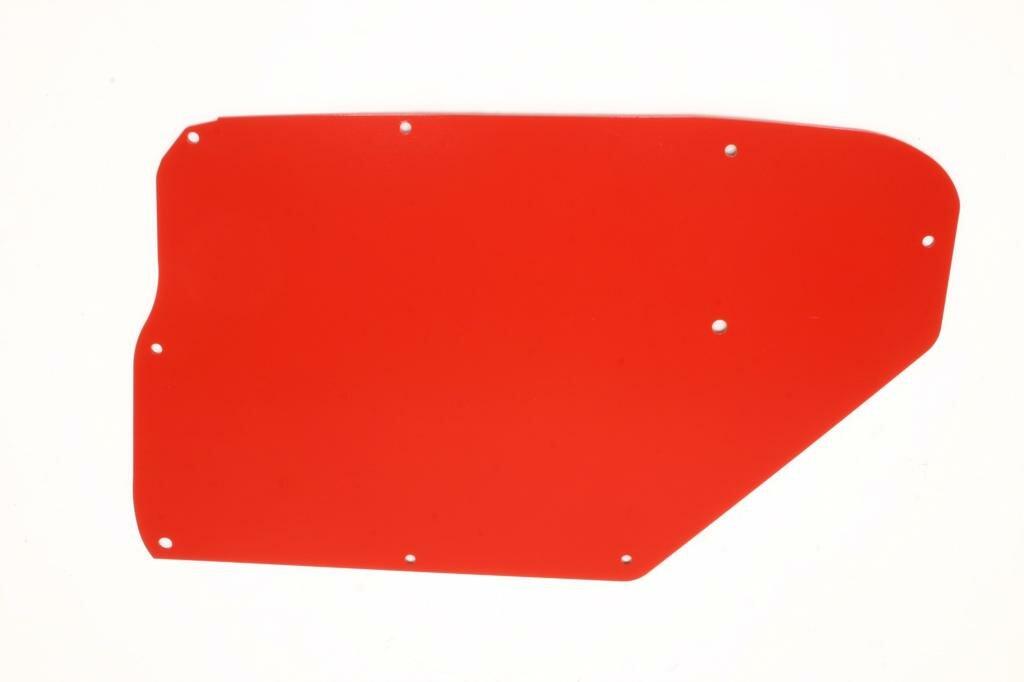 BMR FP006R Red A/C Delete Panel, Aluminum A-Body 1964 - 1967 Buick, Chevy, Oldsmobile, Pontiac
