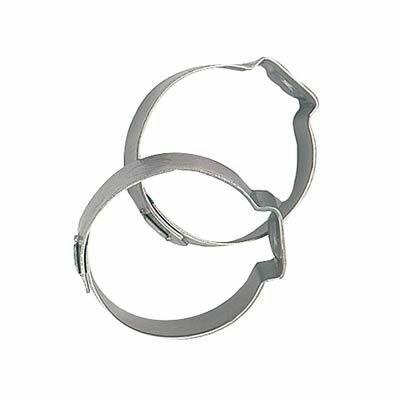 Fragola -10an Stainless Steel Band Clamps (2 Pieces)