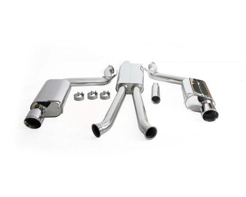 Full Race 2015+ Mustang EcoBoost 3" Dual Exhaust System (Three Mufflers) - FR-EXHAUST-MUSTANG-STREET