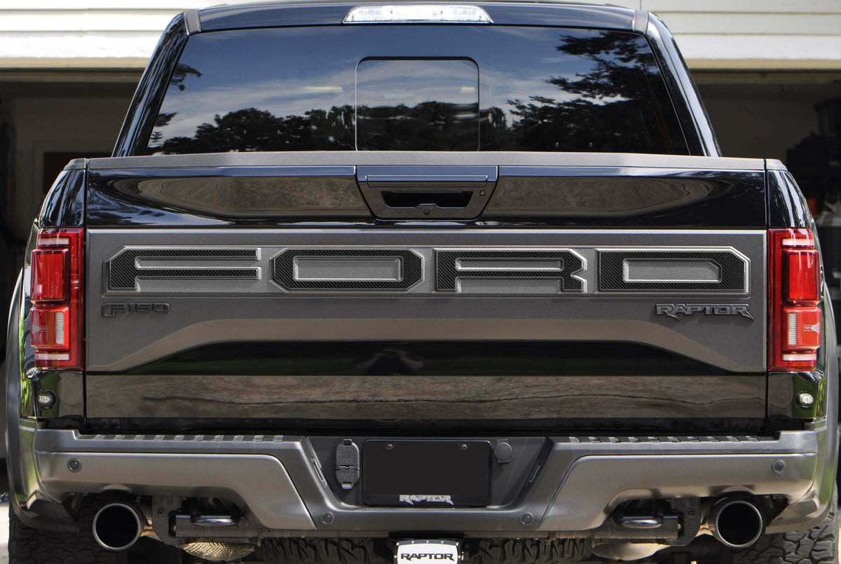 TUFSKINZ FORD Raptor Tailgate Lettering Overlays (2015-2018 F-150) - FRD006-DCF-247-G