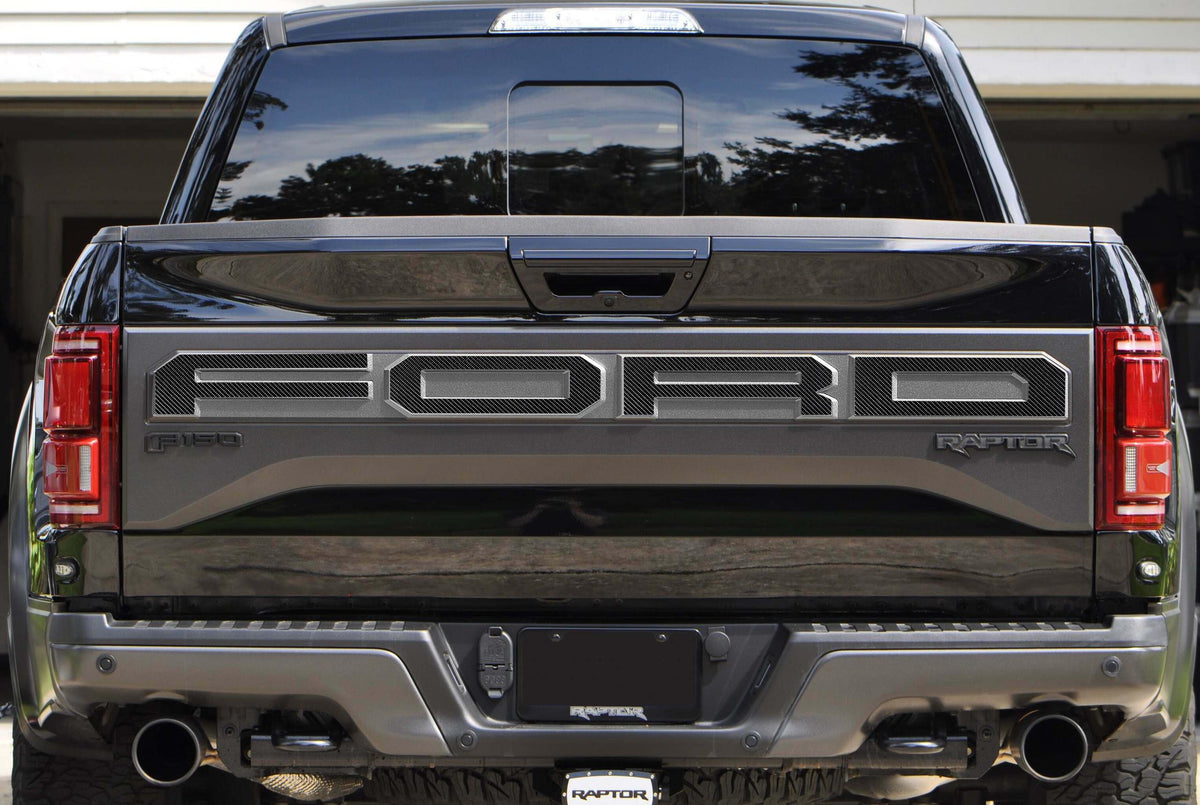 TUFSKINZ FORD Raptor Tailgate Lettering Overlays (2015-2018 F-150) - FRD006-RCF-X