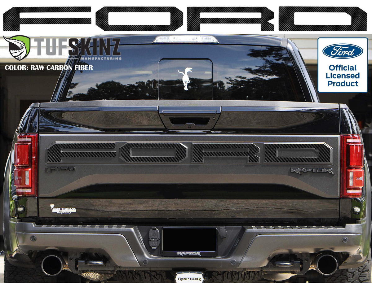 TUFSKINZ FORD Raptor Tailgate Overlays (2019-2020 F-150) - FRD025-RCF-X