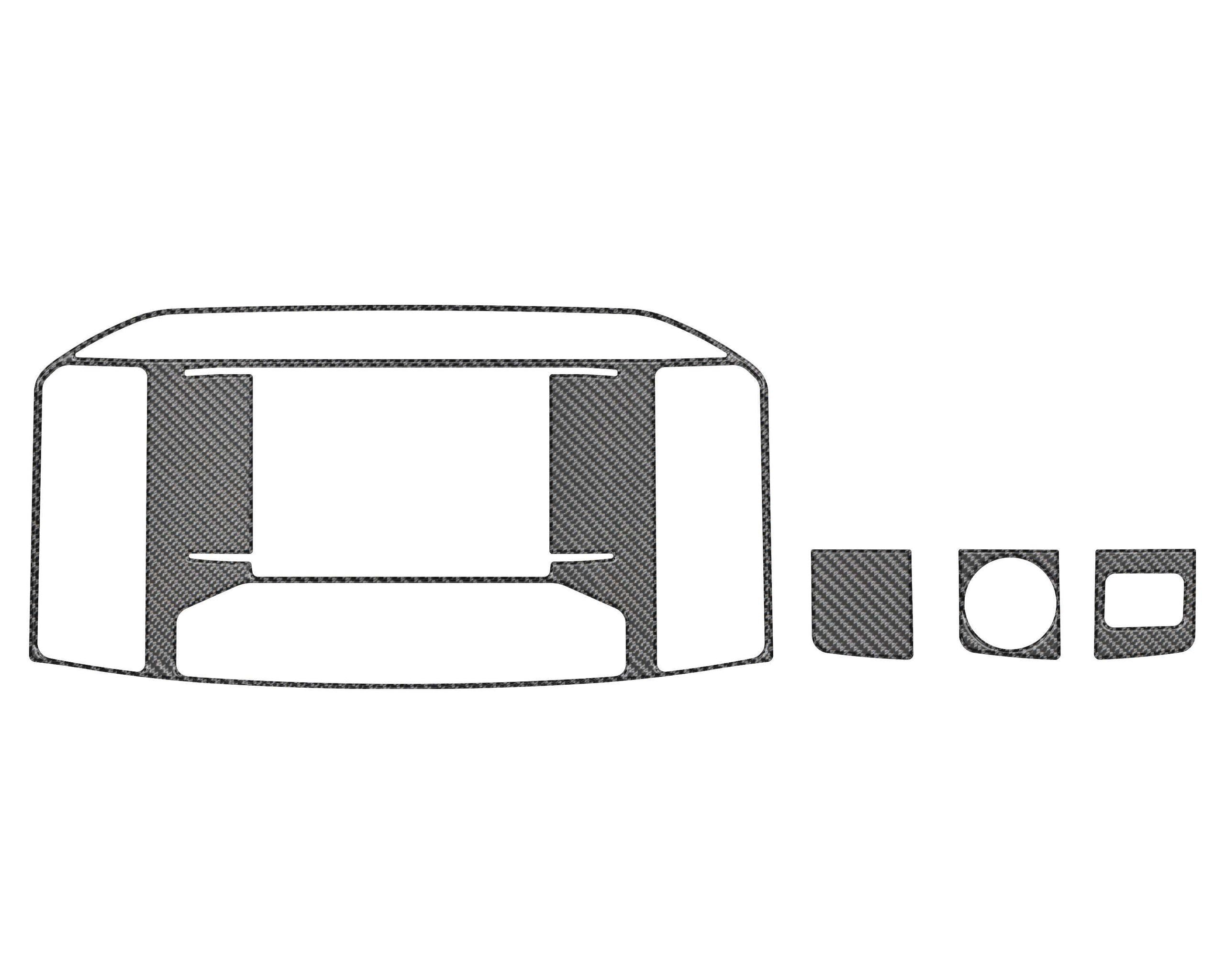 TUFSKINZ 8" Center Stack Screen Accent Trim (2021-2023 F-150) - FRD037-DCF-G