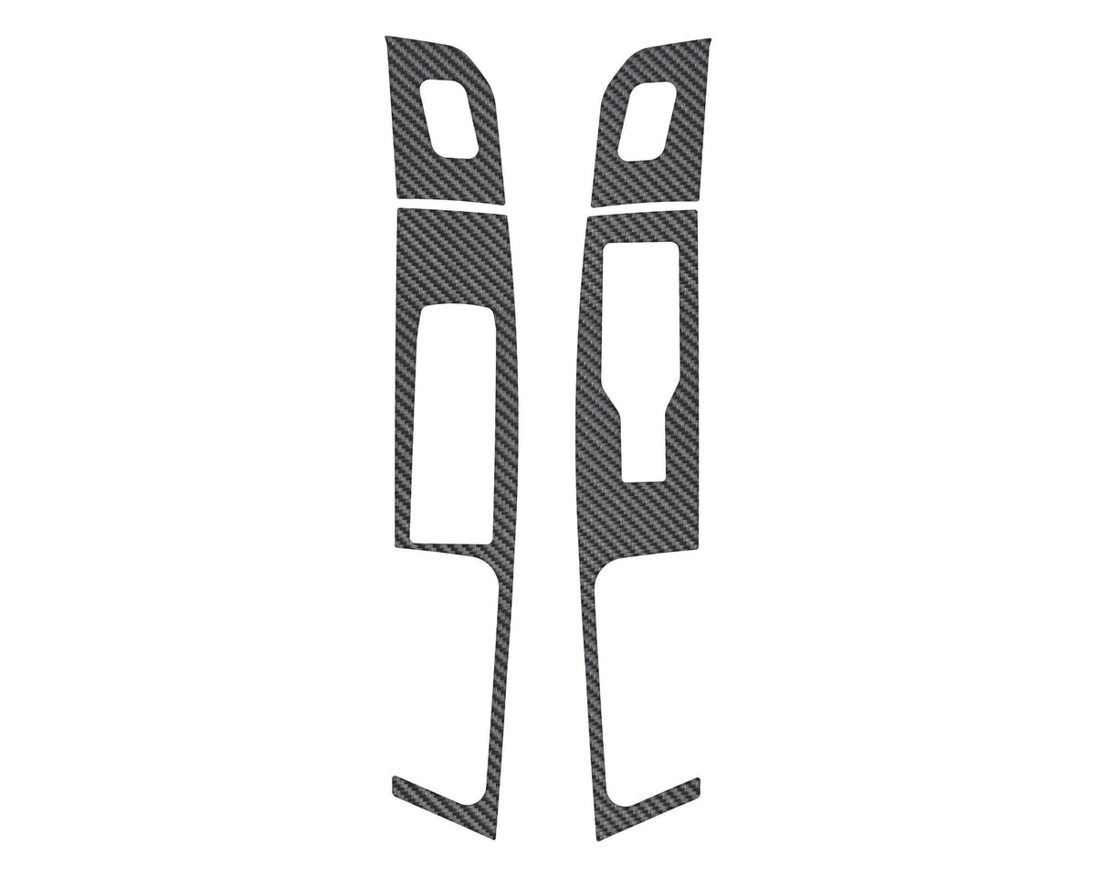 TUFSKINZ Driver/Passenger Front Door (Without Memory Seats) Accent Trim (2021-2025 F-150) - FRD038-RCF-X
