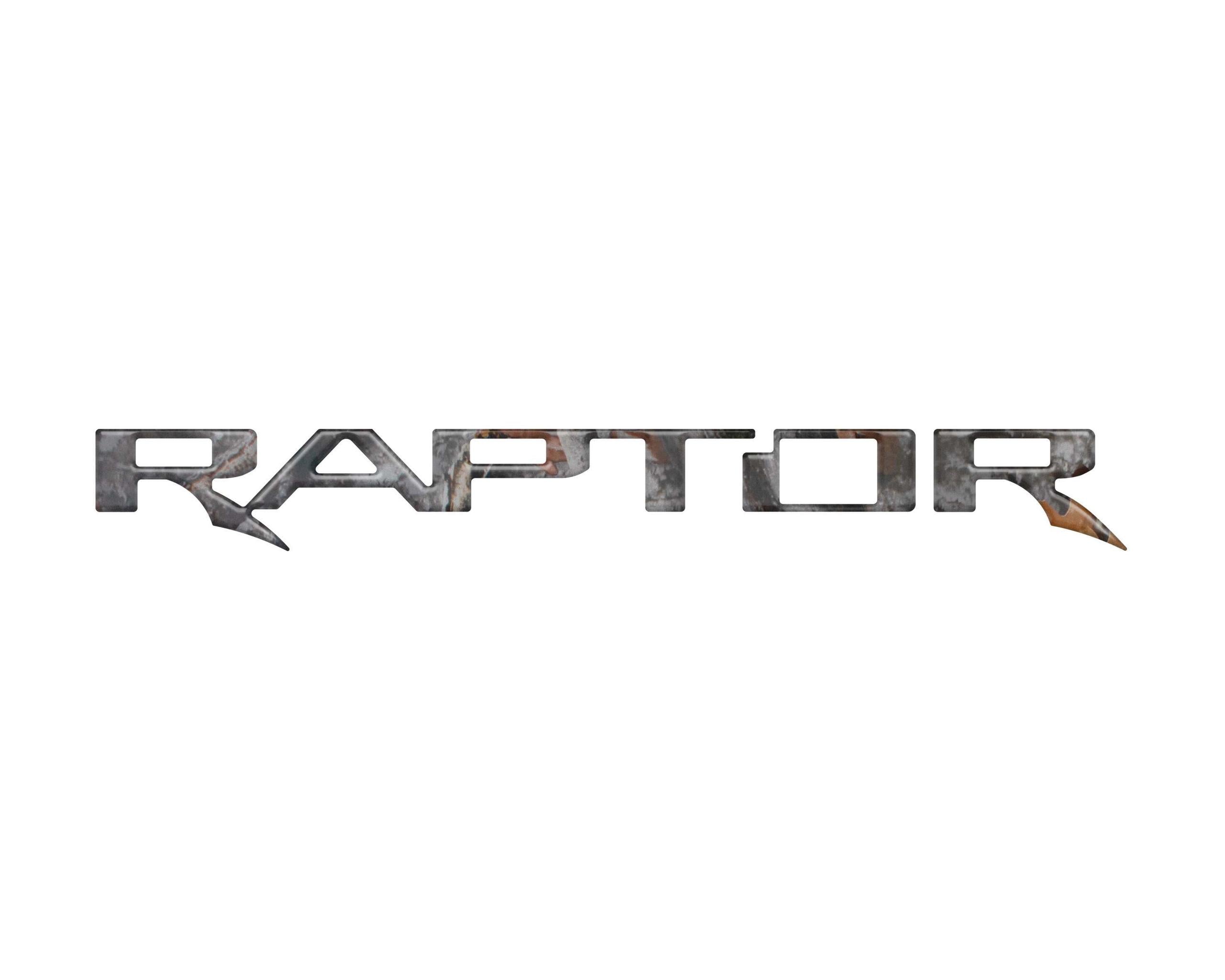 TUFSKINZ Raptor Tailgate Letter Inserts (2017-2023 F-150 Raptor) - FRD064-CAM-M