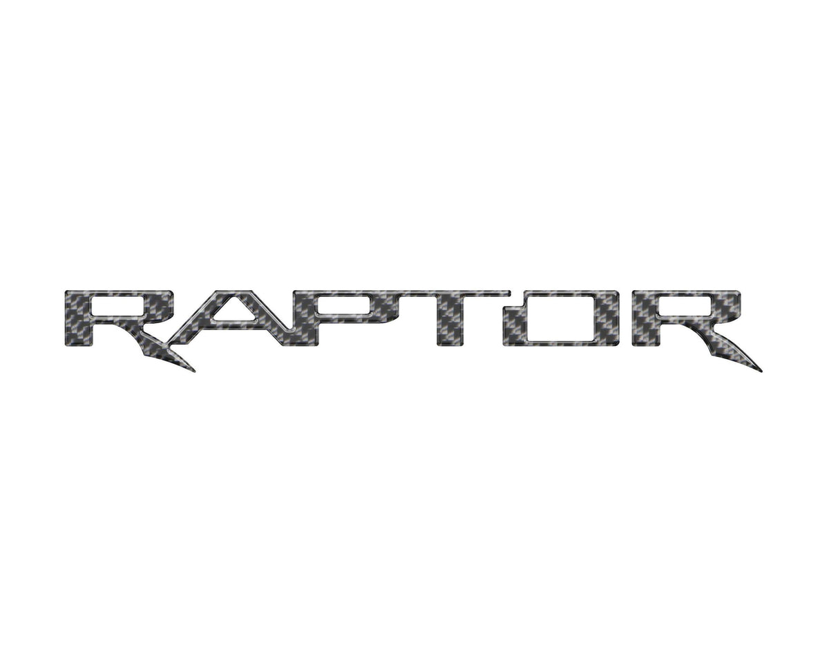 TUFSKINZ Raptor Tailgate Letter Inserts (2017-2023 F-150 Raptor) - FRD064-DCF-G