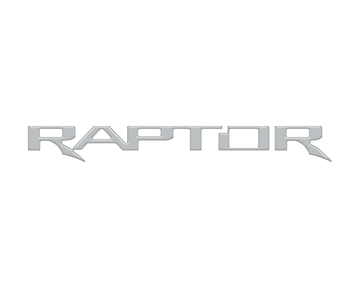 TUFSKINZ Raptor Tailgate Letter Inserts (2017-2023 F-150 Raptor) - FRD064-GHY-G