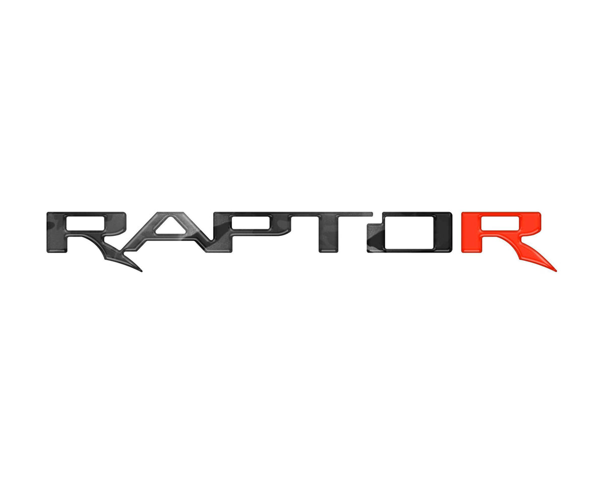 TUFSKINZ Raptor Tailgate Letter Inserts (2017-2023 F-150 Raptor) - FRD064-RBS-555-M