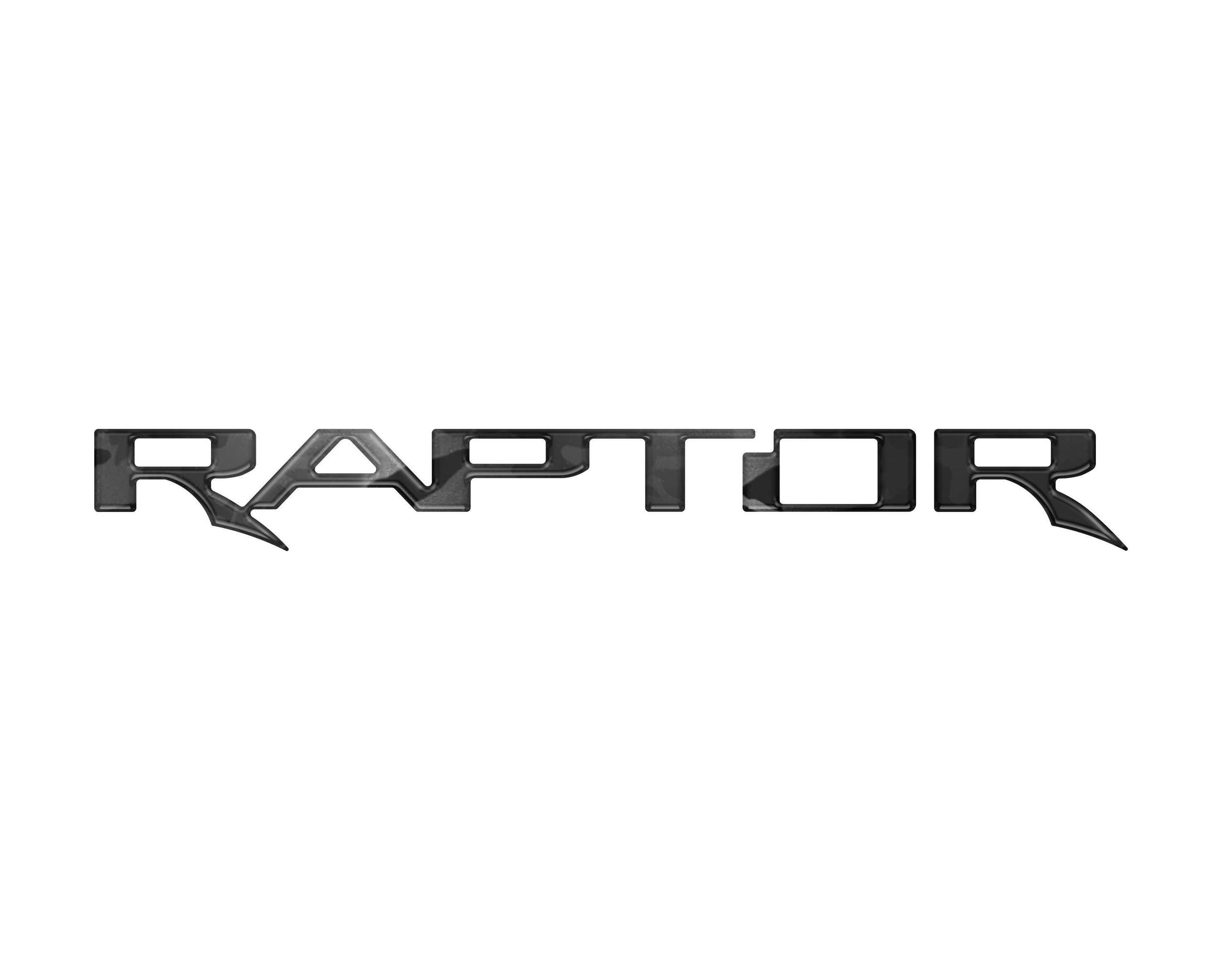 TUFSKINZ Raptor Tailgate Letter Inserts (2017-2023 F-150 Raptor) - FRD064-RBS-M
