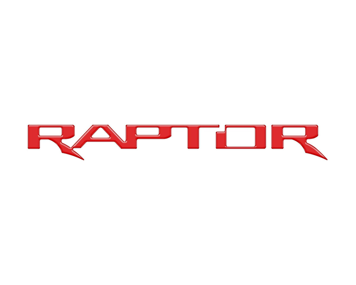 TUFSKINZ Raptor Tailgate Letter Inserts (2017-2023 F-150 Raptor) - FRD064-RED-G