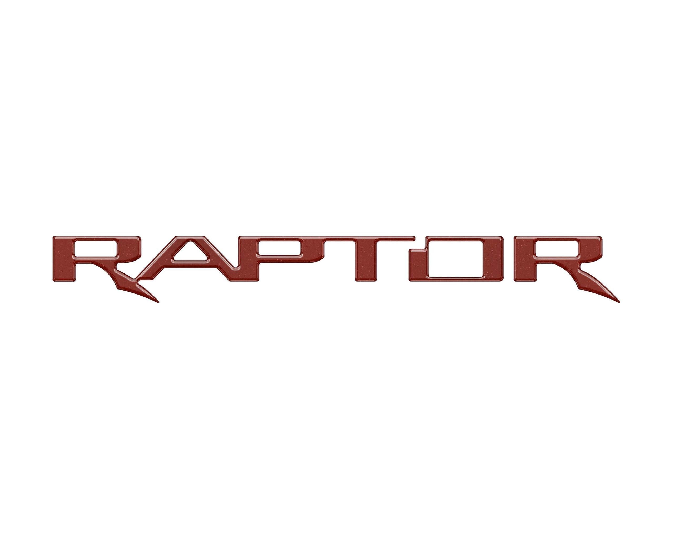 TUFSKINZ Raptor Tailgate Letter Inserts (2017-2023 F-150 Raptor) - FRD064-SNR-G