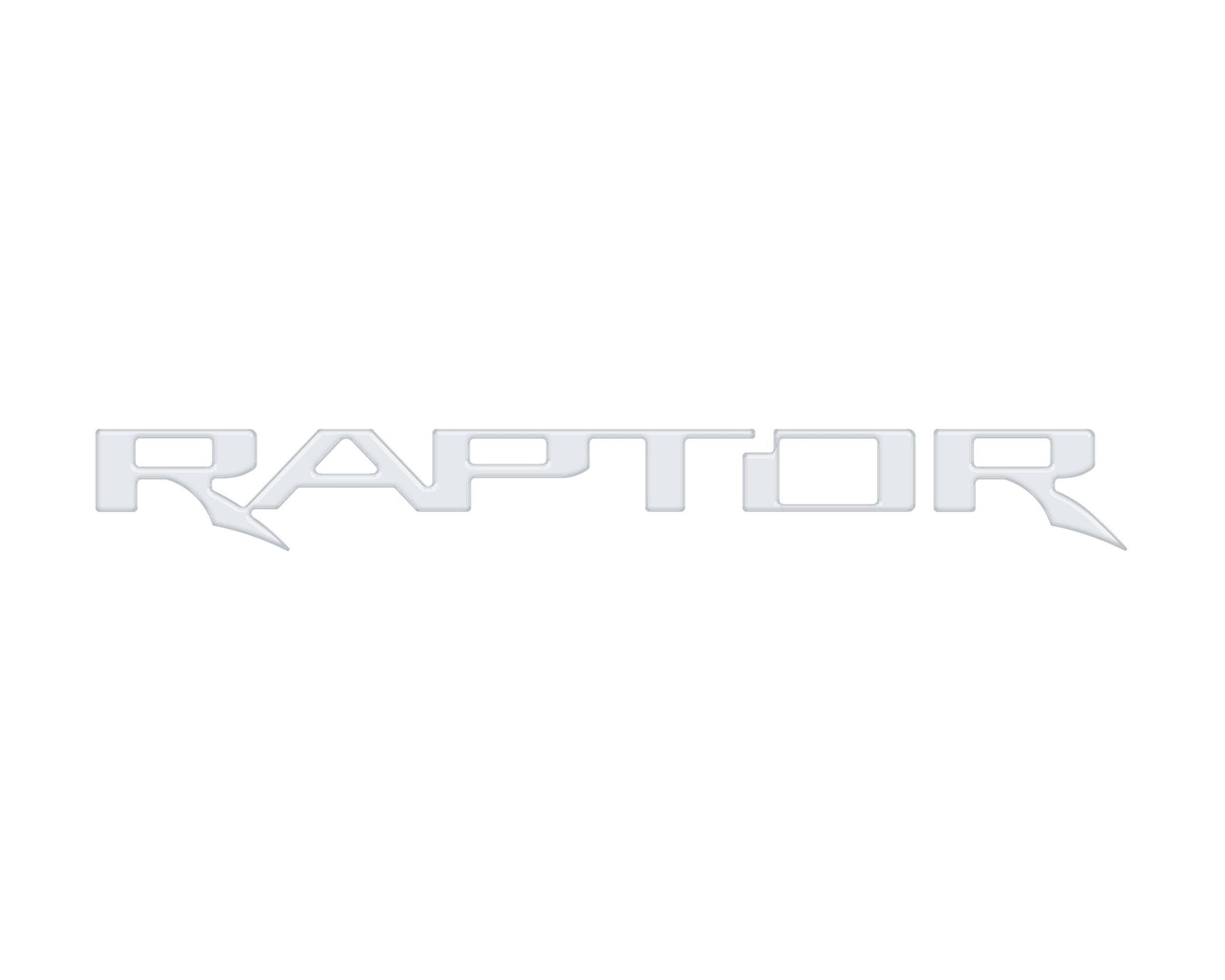 TUFSKINZ Raptor Tailgate Letter Inserts (2017-2023 F-150 Raptor) - FRD064-WHT-G