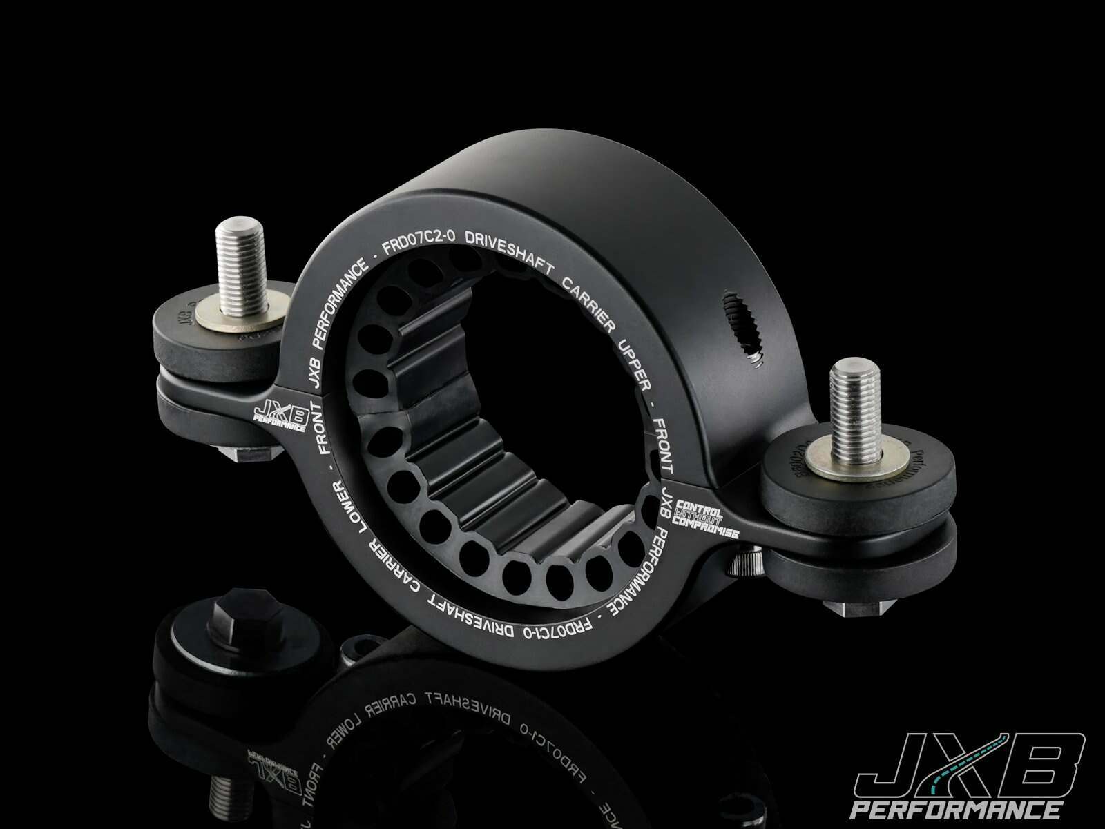 JXB Performance Driveshaft Carrier - 6th gen Explorer - Street Bushings (2020-2025 Explorer ST) - FRD07A0-S