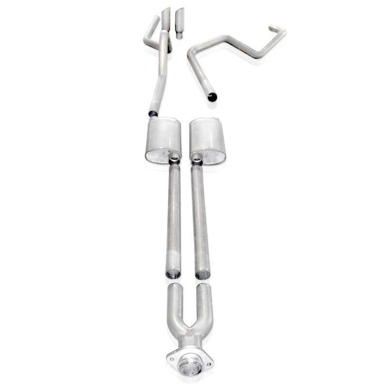 Stainless Works Catback Dual S-Tube Mufflers Under/Bumber Factory Connect (2009-2010 F-150) - FT09CBY