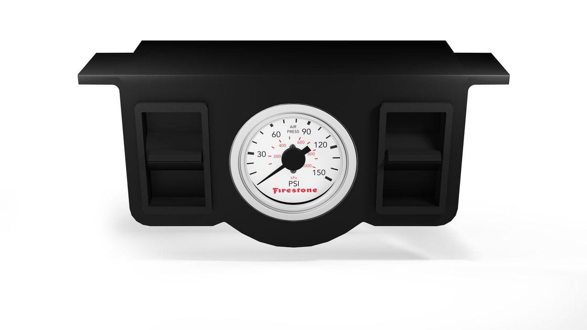 Firestone Ride-Rite Plastic Dual Pneumatic White Gauge - WR17602574