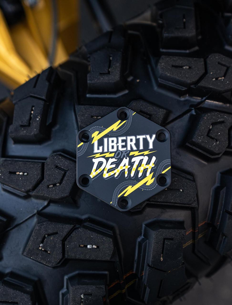 PRP Seats PRP Steering Wheel Center Cap Liberty or Death - G100-TR3