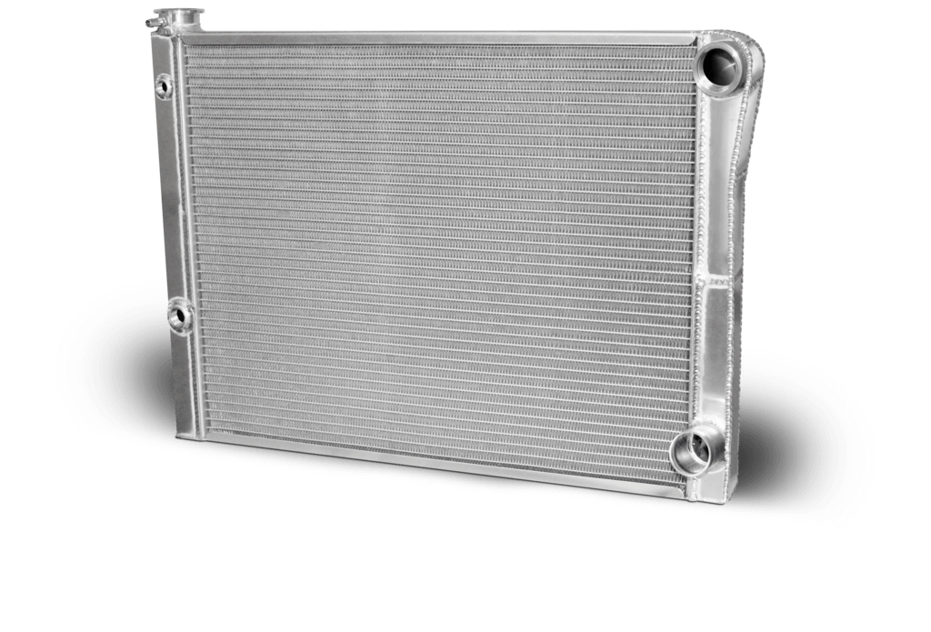 AFCO Double Pass Radiator Chevy 27.5 X 19 X 1.50 Core, Universal 20 AN Female Inlet with 1/2 And 1/8 bung AFCO - 80185NDP-UA