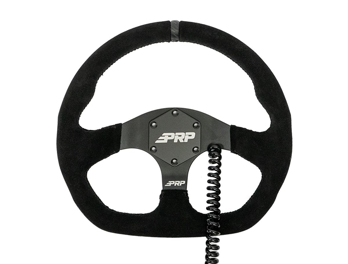 PRP Seats Heated Comp-R Suede Steering Wheel 13 Inch Diameter Black - G250-H