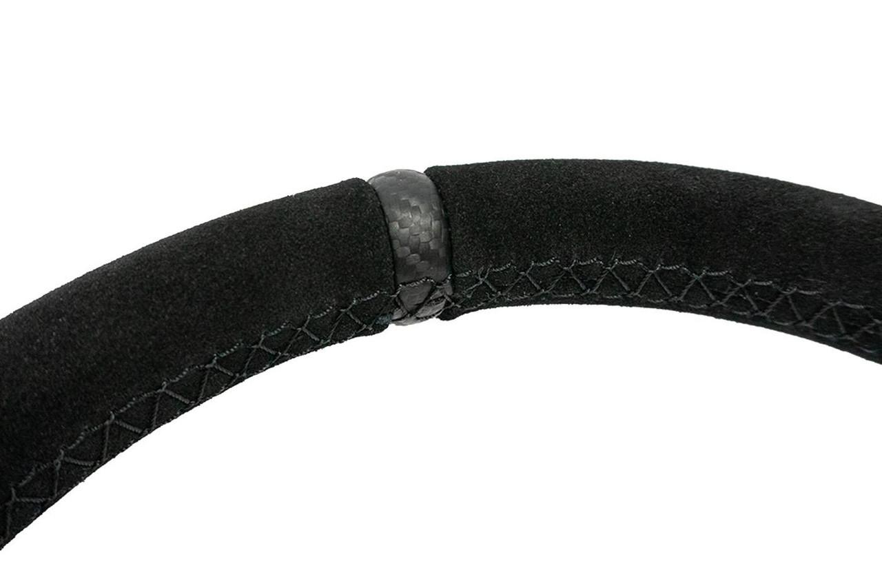 PRP Seats Heated Comp-R Suede Steering Wheel 13 Inch Diameter Black - G250-H