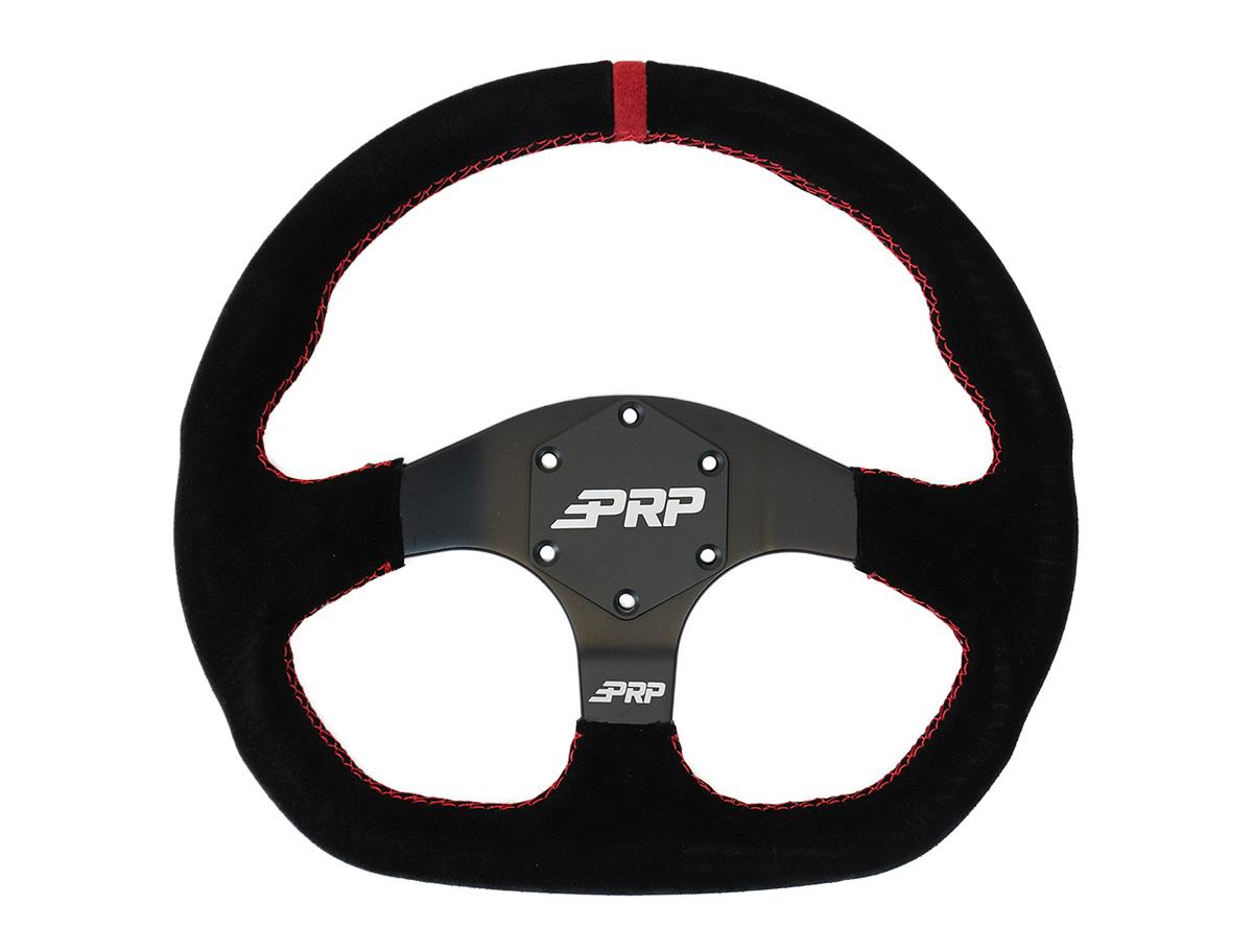 PRP Seats Comp-R Suede Steering Wheel 13 Inch Diameter Red - G253