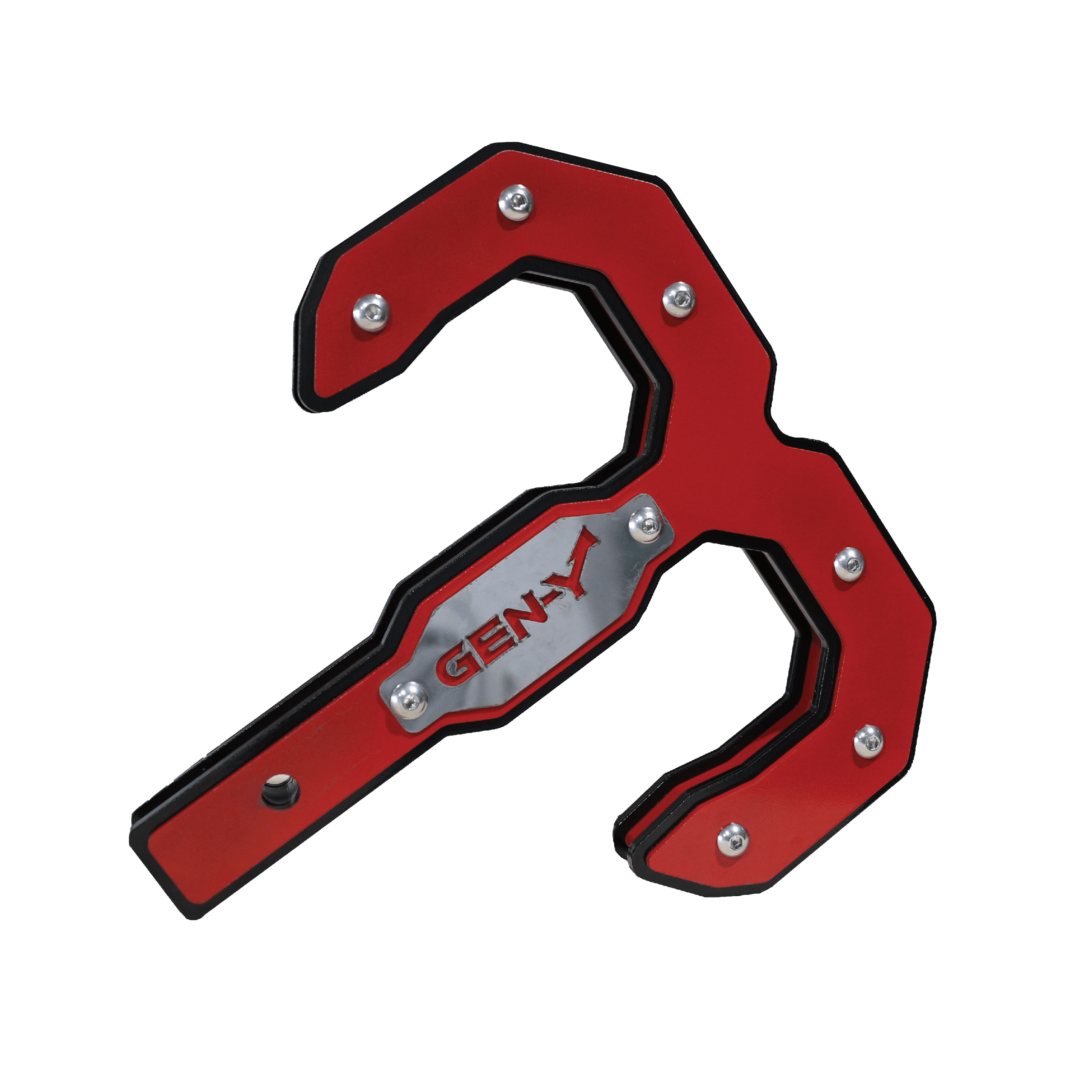 Gen-Y Hitch GH-0074 Hulk 2.5 32K Tow Hook Black/Red 2.5" Shank. - GH-0074