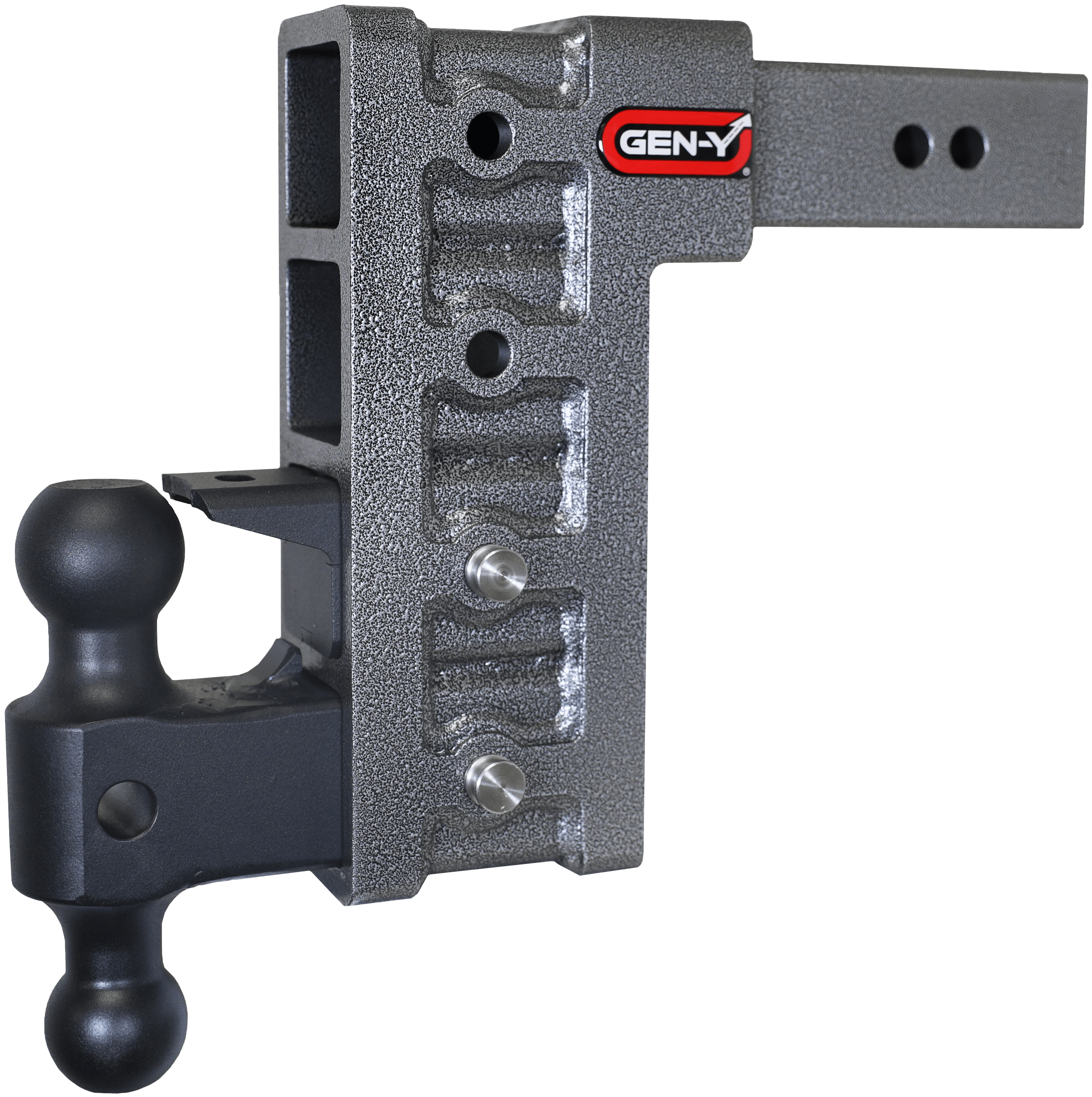 Gen-Y Hitch GH-624 2.5" Shank 9" Drop 3K TW 21K Hitch & GH-061 Versa-Ball & GH-062 Pintle Lock - GH-624