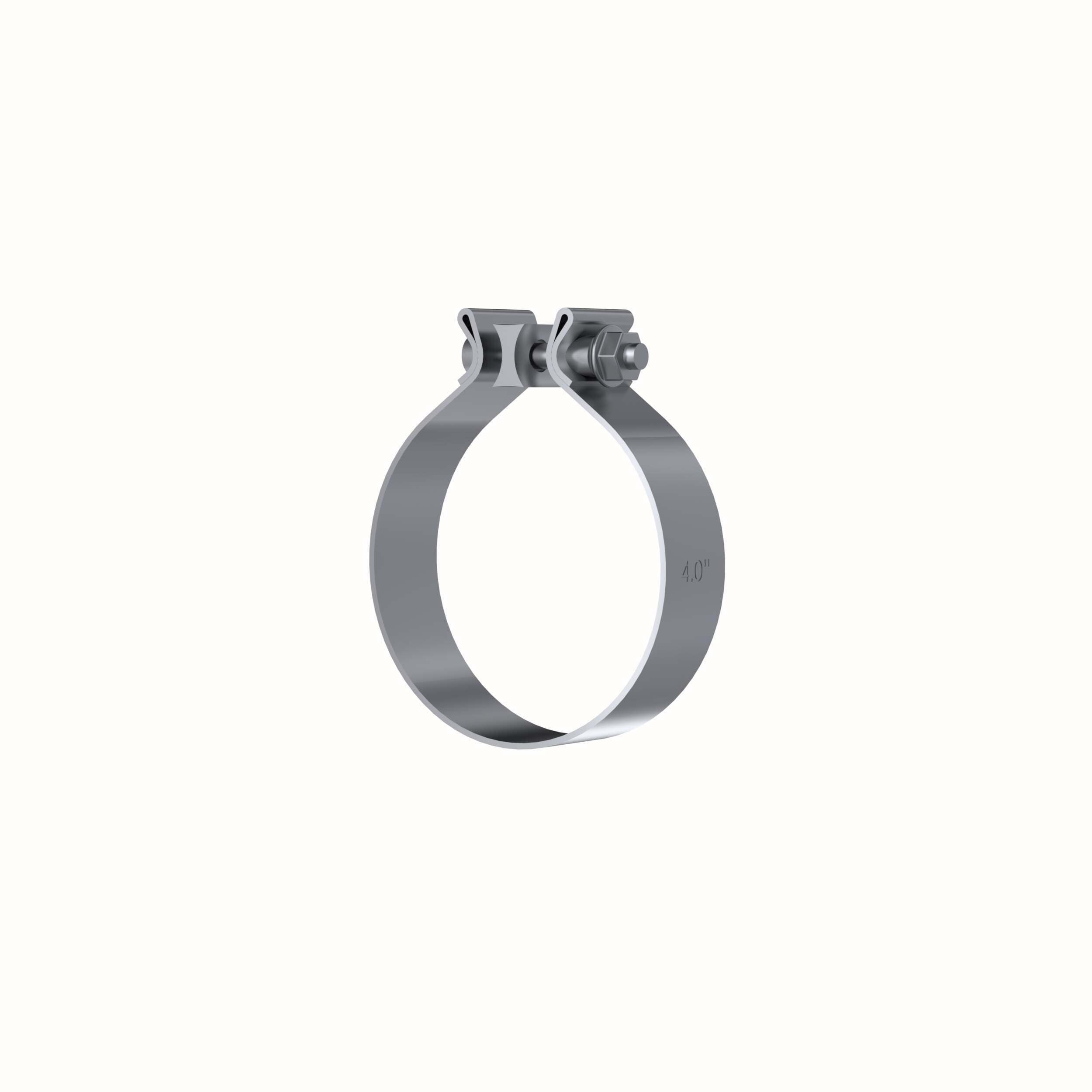 MBRP 4In. Band Clamp-Aluminized - GP4AC