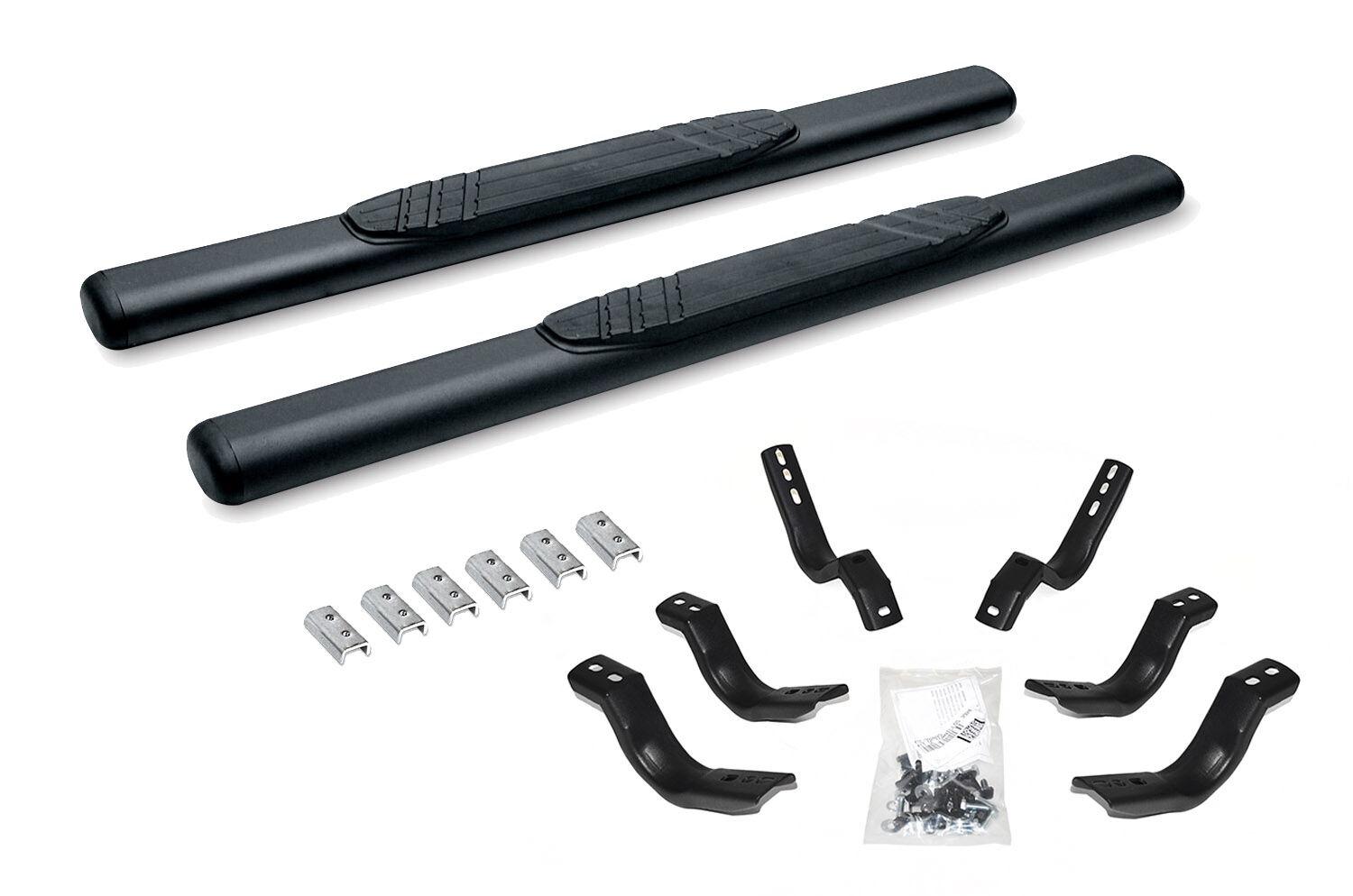 Go Rhino 4" OE Xtreme Side Steps with Mounting Brackets Kit - Textured Black - 684404552T