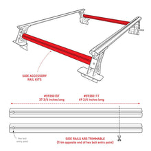 Go Rhino XRS Cross Bars - Bed Rail Kit for Full-Sized Trucks with Tonneau Cover T-Tracks - 5935015T