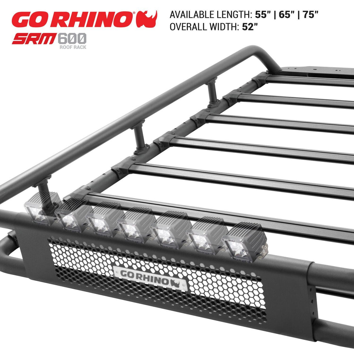 Go Rhino SRM 600 Basket Style Rack (75" Roof Rack, Modular. Universal) - 5936075T