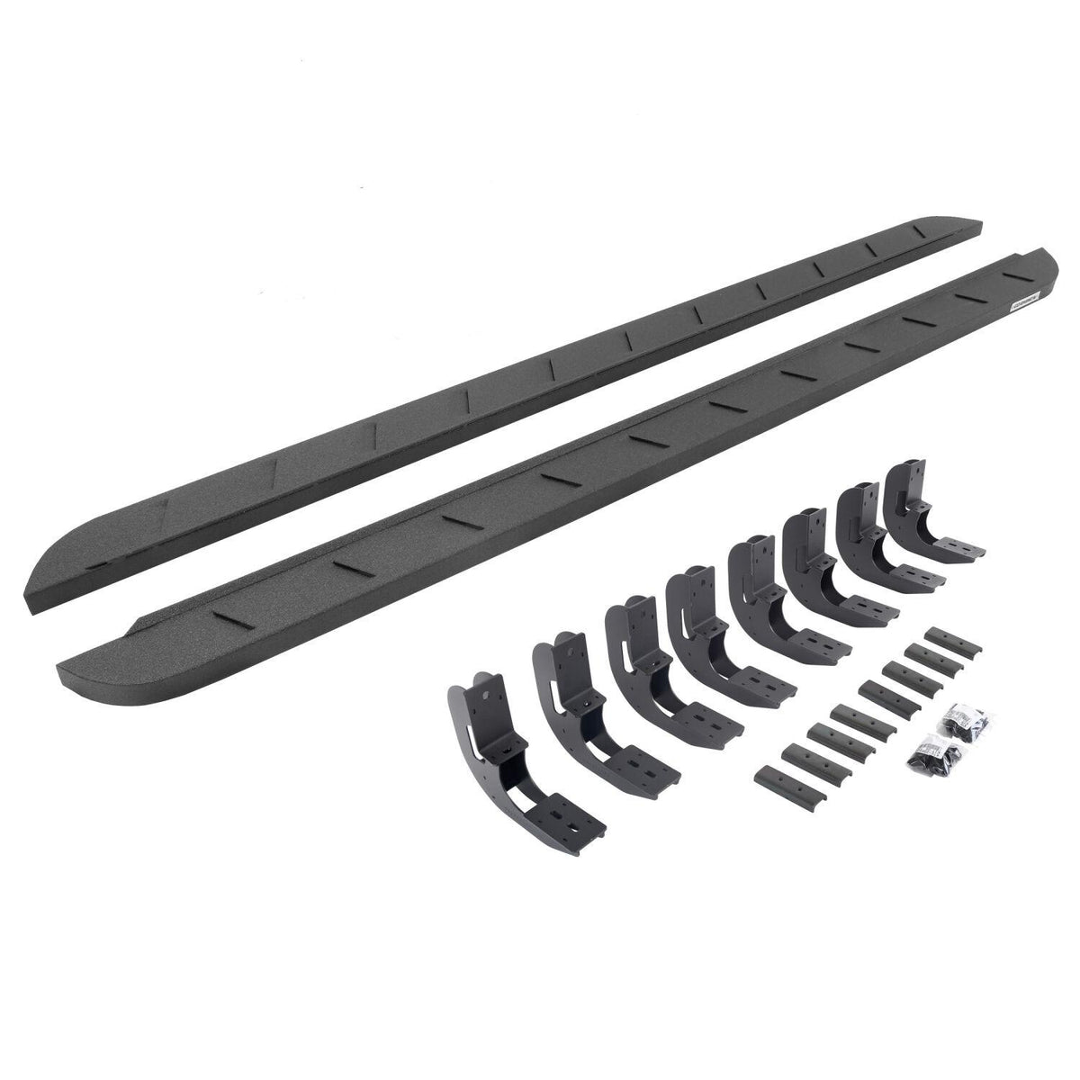 Go Rhino Rb10 Slim Line Running Boards With Mounting Brackets Kit (2019-2024 Chevrolet, GMC Fitment) - 63404880ST