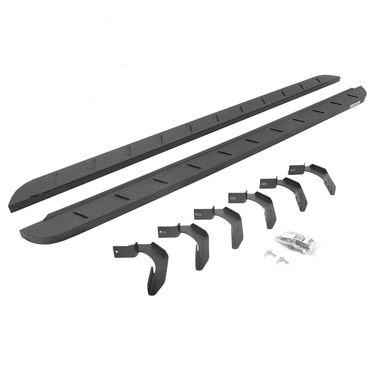 Go Rhino Rb10 Slim Line Running Boards With Mounting Brackets Kit (2005-2026 Frontier) - 63434680ST