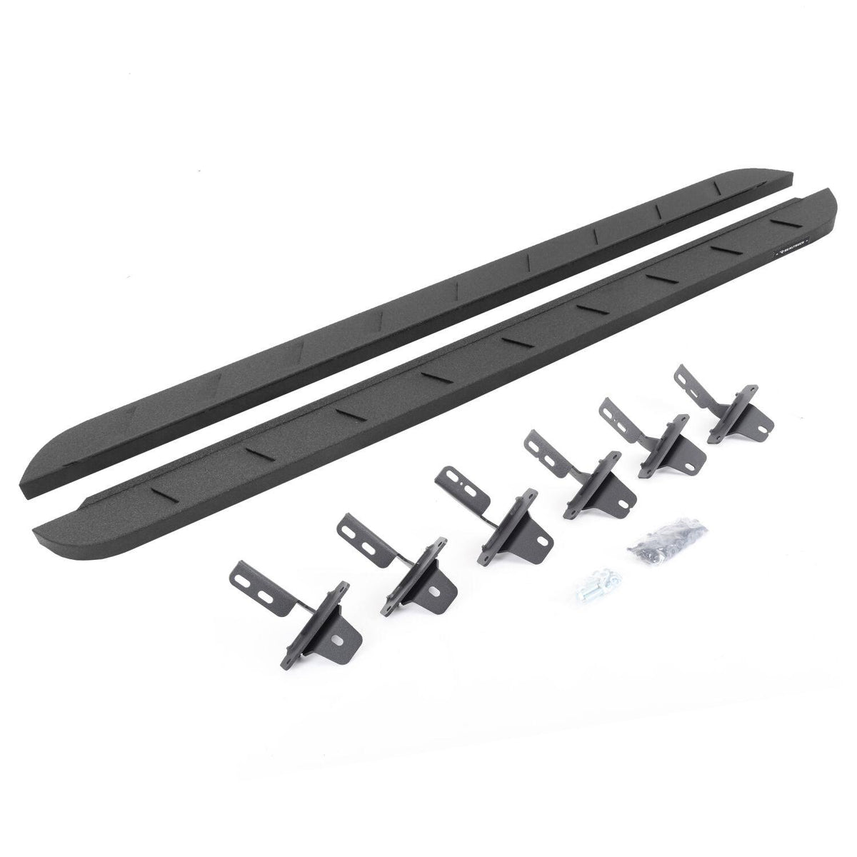 Go Rhino RB10 Slim Line Running Boards, Black Bedliner Coating, Pair, Complete Set (2021+ Ford Bronco 4 Door) 63412973ST