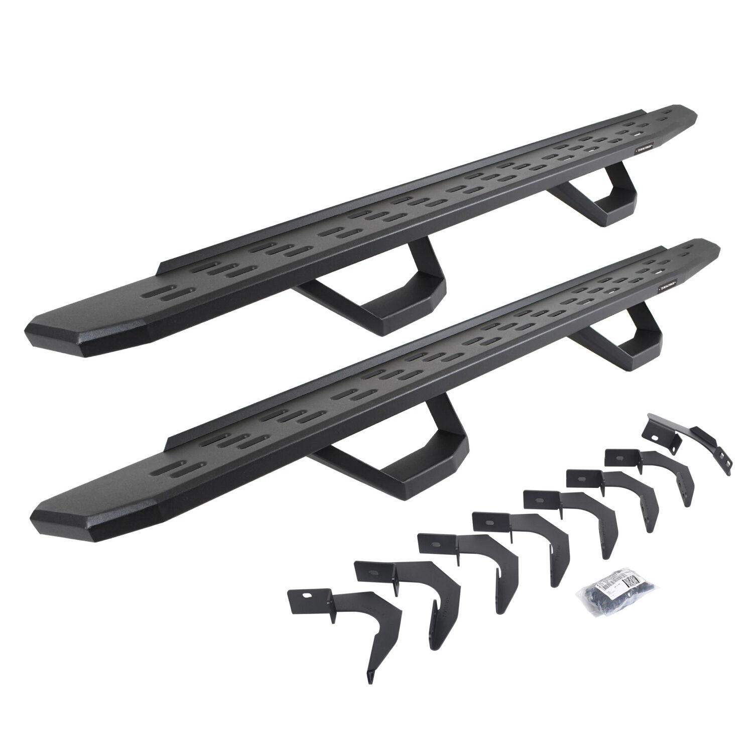 Go Rhino Rb30 Running Boards With Mounting Brackets, 2 Pairs Drop Steps Kit (2015-2024 Colorado, Canyon) - 6962358020PC