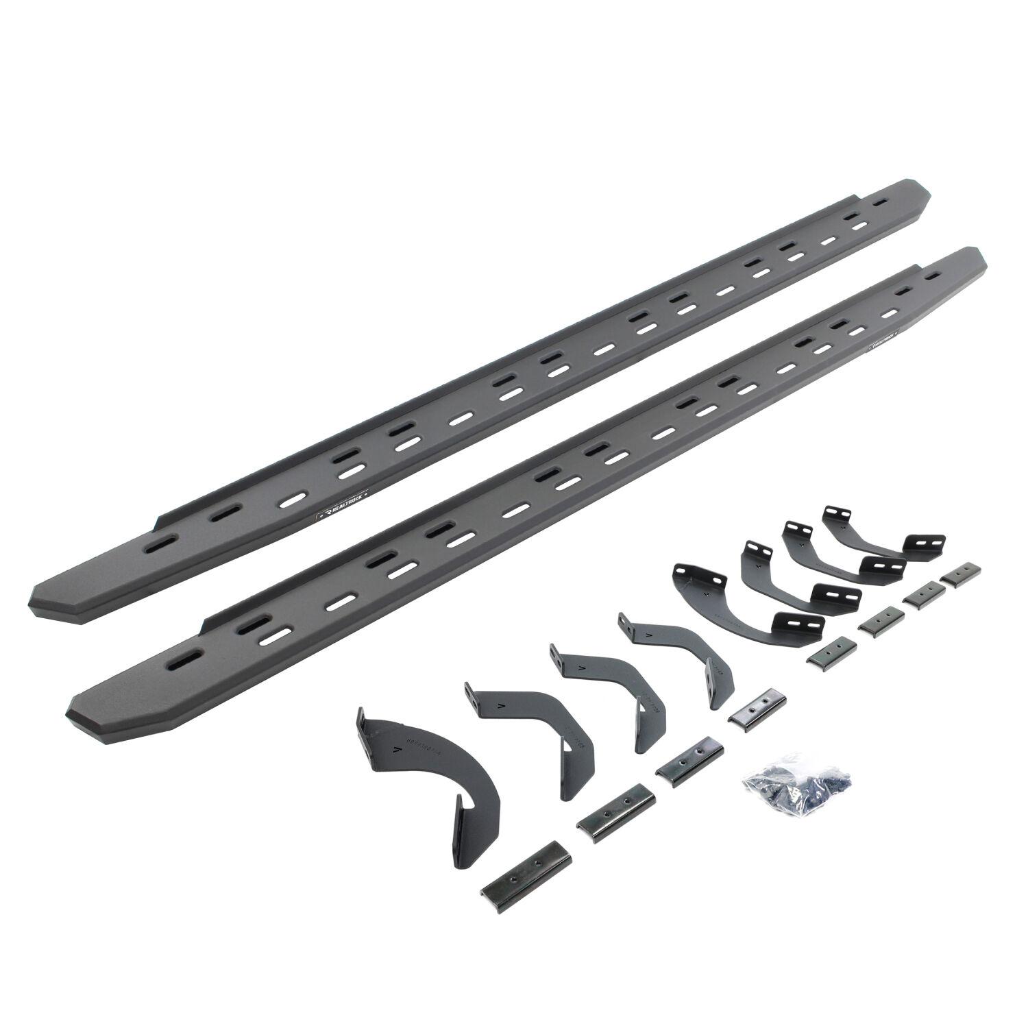Go Rhino Rb30 Slim Line Running Boards With Brackets Kit - Crew Max Only (2022-2024 Tundra) - 69643687SPC