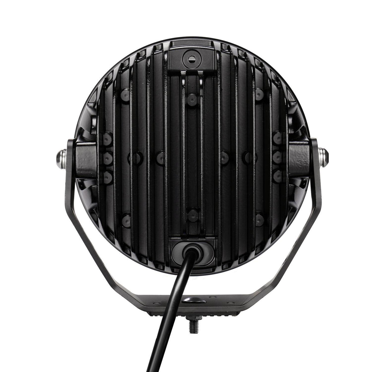 Go Rhino Blackout Series - Maxround 7" Led Spot Light With Daytime Running Lights - 750800711SRS
