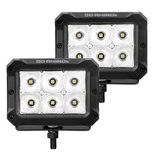 Go Rhino Bright Series - 4X3 Rectangular Led Spot Lights, Pair - 753003023SBS