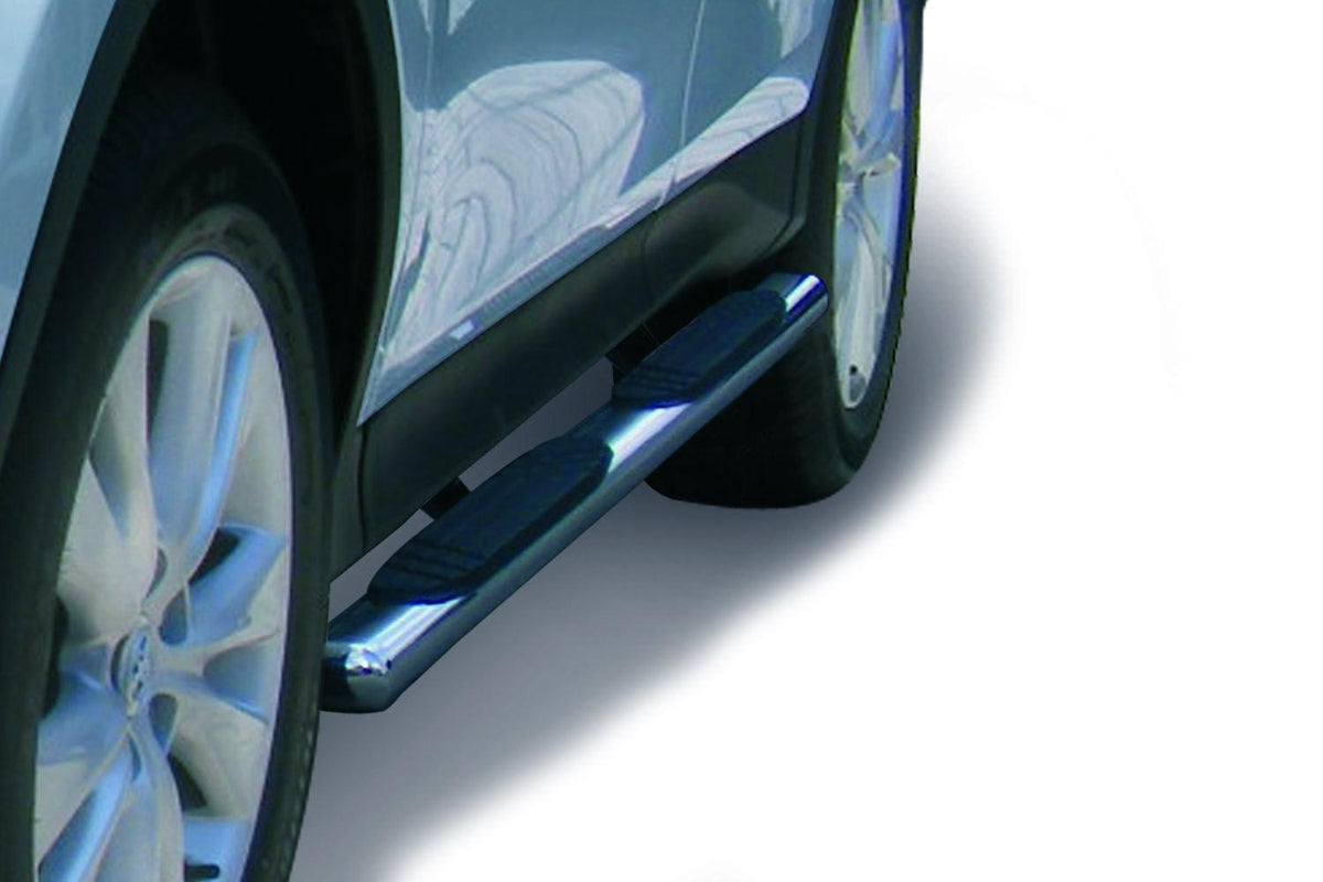 Go Rhino 4" OE Xtreme Side Steps - 75" Long - Polished Stainless Steel - Bars Only (2008-2014 Journey, Enclave, Explorer) - 640075PS