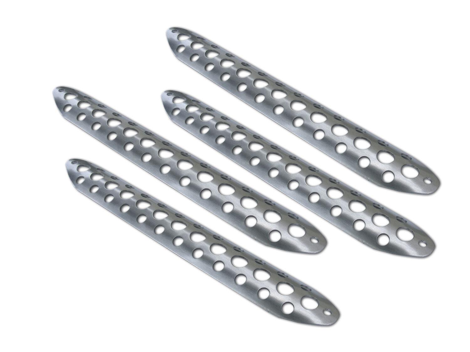 Go Rhino Scuff Pads - Dominator D3 Modular (4 Large) - Silver Aluminum - D30003S