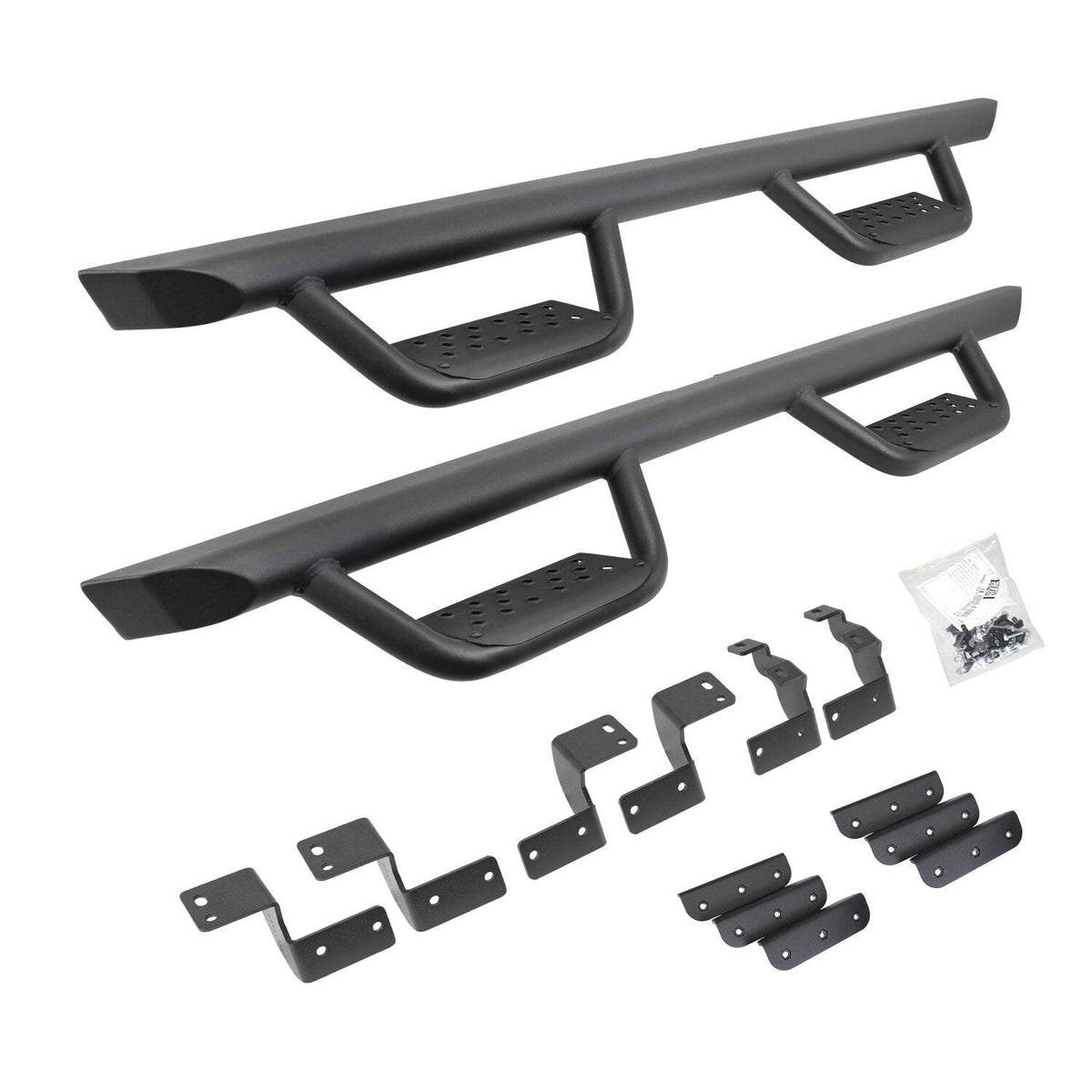 Go Rhino Dominator Xtreme D2 Side Steps With Rocker Panel Mounting Bracket Kit - D224427T