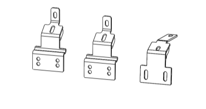 Go Rhino Dominator Xtreme D1 D2 D6 Dss Dt Side Steps - Mounting Brackets Only (2019-2024 Ranger) - D60368TK