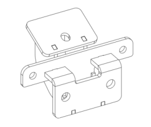 Go Rhino Brackets for Dominator Extreme SideSteps (Bronco) - D64129TK