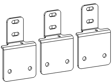 Go Rhino Dominator Xtreme D1 D2 D6 Dss Dt Side Steps - Mounting Brackets Only (2005-2026 Frontier) - D64346TK