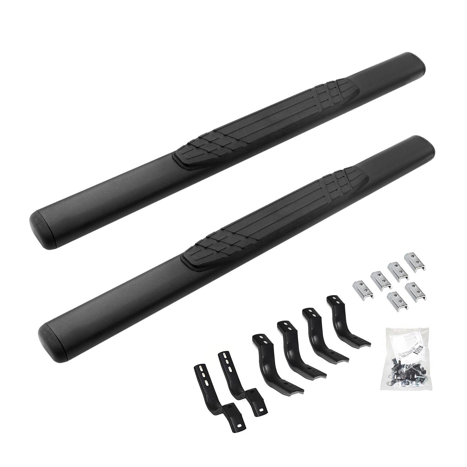 Go Rhino 4" OE Xtreme Side Steps with Mounting Brackets Kit - Textured Black - 684404552T