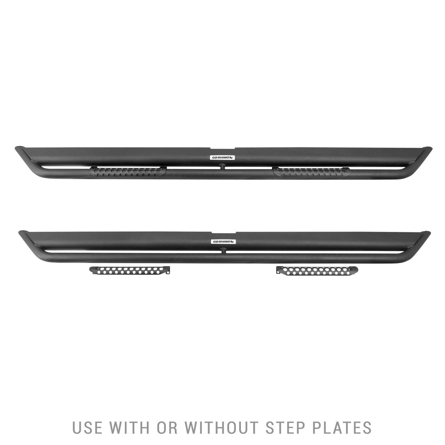 Go Rhino Dominator Xtreme DS Sliders - 52" long - Side Step Bars Only (2007-2022 Wrangler JK, Wrangler) - DS60052T