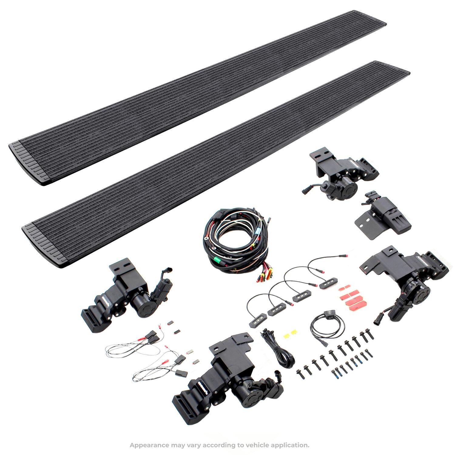 Go Rhino E1 Electric Running Board Kit (2008-2016 F-250 Super Duty, F-350 Super Duty) - 20417680T